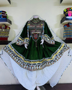 Vestido Afgano Kuchi Vibrante Hecho a Mano con Monedas Bordadas, de Alta Calidad y Bajo MOQ 2026, Disponible en Todas las Tallas - Product Image 6