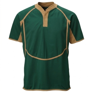 Polo Deportivo de Manga Corta para Hombre, Color Negro y Rojo, de Secado Rápido, Tejido, Corte Regular - Product Image 4