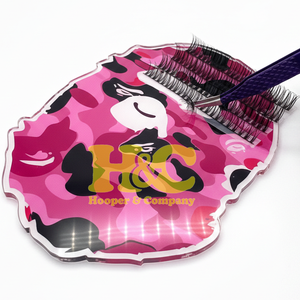 Customized Acrylic Lash <b>Tile</b> Eco-Friendly Durable Lash Tweezer Holder Magnet Customized Logo <b>Tile</b> Solid Beauty Tool Multi-Shape - Product Image 5