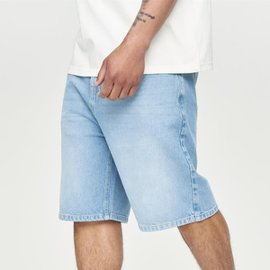 Pantalones Cortos Bermuda de Mezclilla Lavada para Hombre, Colores Personalizados, Cintura Media, Cierre de Cremallera, Casuales, para Gimnasio, Correr, Secado Rápido, 100% Algodón Tejido - Product Image 2