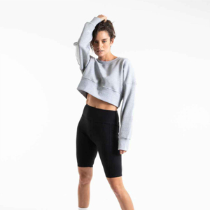 New Design Autumn Winter Plain Women Sweatshirts Loose Fashion Pullover <b>Plush</b> Embroidered Crewneck Hoodie Front High Quality - Product Image 2