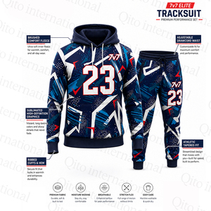 Set Personalizzato OEM per Uniforme da Football 7 contro 7, Maglia Senza Maniche Sublimata, Pantaloncini a Compressione, Felpa con Cappuccio, Zaino, <span class=keywords><strong>Kit</strong></span> Completo - Product Image 3