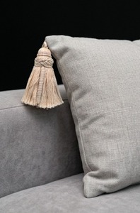 <b>Tassel</b> Fringe Decorative Cotton <b>Tassel</b> <b>For</b> Furniture Corner Accent Beige - Product Image 3