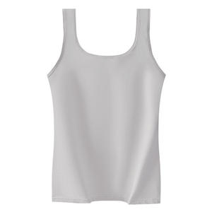 Servicio OEM, Top de Tirantes Personalizado de Alta Calidad para Mujer, 100% Algodón, Cuello Cuadrado, Sin Mangas, Doble Forro, Top Básico - Product Image 6