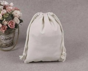 Sacs à cordon réglables en coton imprimé, lavables, écologiques, en mousseline tissée, ensemble de pochettes - Product Image 4