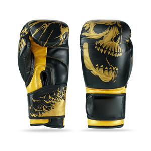 Guantes de Boxeo de Cuero Transpirable para Entrenamiento, para Hombres y Mujeres, de Alta Calidad, Antideslizantes, con Cierre de Gancho y Bucle Ajustable en la Muñeca - Product Image 2