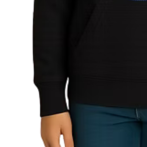 Sweat à capuche noir scintillant pour femme, pull décontracté à manches longues, streetwear quotidien, vêtement de mode confortable pour un style de vie tendance - Product Image 2