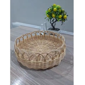 Bol à fruits élégant et pratique en rotin, glamour et raffiné, adapté à toutes les occasions, magnifiquement conçu par KHOOSI OVERSEAS. - Product Image 4