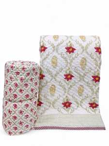 Edredones de Algodón Puro de Doble Cara con Hermoso Diseño Estampado a Mano, Proveedor Mayorista para Tiendas de Decoración del Hogar - Product Image 4