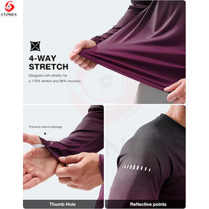 Premium Men's Performance Rash Guard Long Sleeve <b>Compression</b> Swim <b>Shirt</b> UPF 50+ UV Protection Moisture Wicking Customizable - Product Image 4