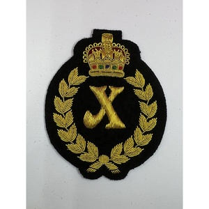 Badges et écussons faits main, service OEM, broderie à la main tendance en fil de métal, pour uniforme - Product Image 2