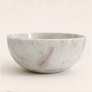 Bol décoratif en marbre blanc, centre de table en pierre naturelle pour salon et table basse, vente en gros, décoration minimaliste pour la maison, bol à fruits - Product Image 3