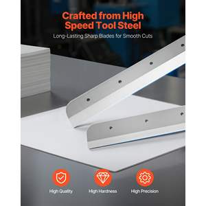 Guillotine hydraulique électrique robuste, largeur de coupe 18,9 pouces, épaisseur de coupe 1,97 pouces, fonction infrarouge, pièces de rechange - Product Image 3