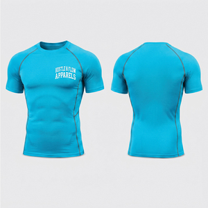 Wholesale Price Lightweight Men's Quick Dry Short Sleeve <b>Compression</b> <b>Shirt</b> Breathable Sports <b>Compression</b> T-<b>Shirt</b> - Product Image 2