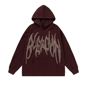Sweat-shirt à capuche premium pour homme, imprimé en relief, coupe décontractée à épaules tombantes, en mélange de coton, style streetwear - Product Image 4