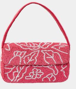 Bolso de Mano de Lujo Estilo Vintage Nacional para Mujer, Hecho a Mano con Cuentas, con Cierre de Cremallera, para Fiestas, Uso Diario - Product Image 1