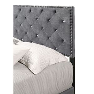 Affascinante Letto Singolo Grigio con Contenitore e Rivestimento Imbottito - Product Image 3