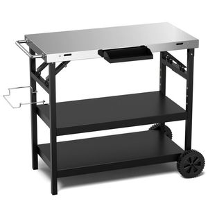 Carrello Pieghevole a 2 Ruote e 3 Ripiani per Esterni con Porta Telefono - Product Image 6