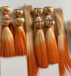 100% Real de alta calidad 100% Virgen sin procesar Extensiones de Cabello Humano Máquina doble trama Natural recto suelto onda profunda larga - Product Image 2