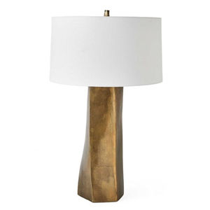 Lampe de table rustique en métal avec abat-jour en lin beige, ampoule incandescente E26, commande par interrupteur, décoration de salon - Product Image 5