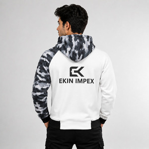 Custom <b>Camo</b> Zip Up Hoodie Men’s Fleece Streetwear Hoodie Full Zip Graphic Hoodie Oversized <b>Jacket</b> - Product Image 3