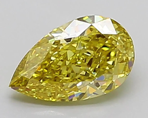 Diamante amarillo de corte pera, cultivado en laboratorio, piedra suelta para la elaboración de joyas. - Product Image 1