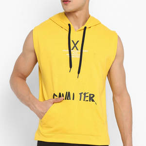 Sudadera con Capucha sin Mangas con Cierre y Logotipo Personalizado de la Mejor Calidad para Hombre, Ropa Deportiva para Gimnasio y Entrenamiento de Primavera, Poliéster/Algodón de Secado Rápido - Product Image 1