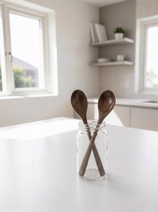 Wooden <b>Spoons</b> Minimalist Design Long Handle Solid Wood Kitchen Utensils Teaspoon <b>Serving</b> <b>Spoon</b> Wood Kitchen Utensil - Product Image 6