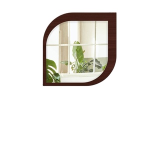 Beautiful Leaf Shape Design Scandinavian Glass <b>Wall</b> <b>Mirror</b> with Beveled Edge Decorative Artistic Bathroom <b>Wall</b> Decor - Product Image 1