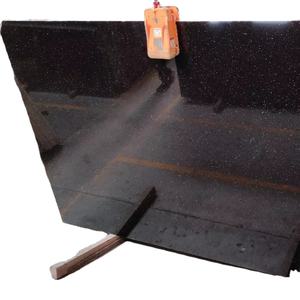 แผ่นหินแกรนิตกาแล็กซี่สีดำขัดเงาทนทานแบบโบราณที่หรูหราสำหรับตกแต่งบ้านสำนักงานสมัยใหม่แผ่นใหญ่อินเดียวิลล่า - Product Image 1