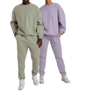 Ensemble de survêtement décontracté pour homme avec logo personnalisé, 2 pièces, léger, pour l'entraînement hivernal et la remise en forme - Product Image 1