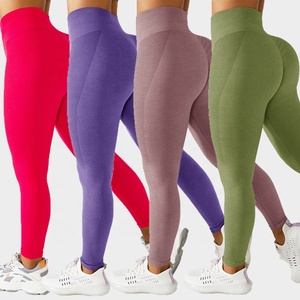 Women Performance Gym Tights <b>with</b> Custom Logo High Rise Waistband for Running Yoga and Fitness Sessions - Product Image 6
