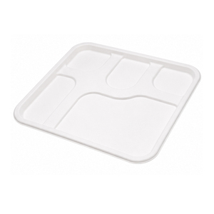 Couvercle de barquette alimentaire jetable blanc, couvercle de barquette d'emballage alimentaire, barquette de service multifonctionnelle pour la restauration - Product Image 1