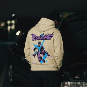 Vente en gros de sweats à capuche pour hommes, streetwear automne-hiver, logo personnalisé, couleur personnalisée, coupe classique, 100% coton, respectueux de l'environnement - Product Image 3