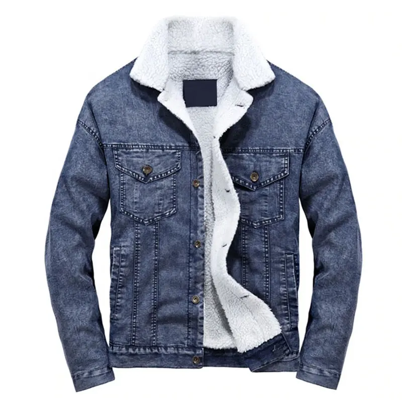 Mode Denim Jacket Mens Slim Fit Causale Tieners Jongens Denim Jeans Jassen Denim Bont Jas Voor Mannen