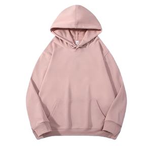 Sweat à capuche de haute qualité pour hommes avec logo brodé personnalisé pull en coton d'automne hauts de taille ample dans le style Hip Hop - Product Image 1