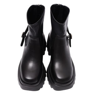 Bottines noires pour femmes Ann'S, 8,5 cm, fermeture à lacets, dessus en cuir véritable, doublure de talon rembourrée - Product Image 5
