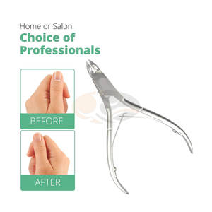 Cortacutículas y Cortaúñas Profesional de Acero Inoxidable con Cuchillas Afiladas para el Cuidado de los Dedos y de Bebés, Doble Acción de Resorte - Product Image 2