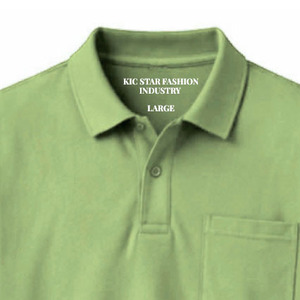 Camisa Polo de Manga Larga con Corte Regular y Puños Acanalados, 100% Mezcla de Algodón, Ropa de Trabajo, con Bolsillo - Product Image 2