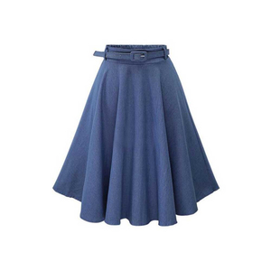 Nouvelle Arrivée Jupes Scolaires Décontractées pour Femmes de Haute Qualité Respirantes Légères Couleurs Personnalisables Logo Personnalisé Mi-Mollet 100% Coton Uni - Product Image 1