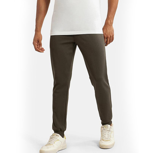 กางเกงจ็อกเกอร์จีบด้านหน้าผู้ชาย กางเกงลำลองทรงเข้ารูป ขอบเอวยางยืด สไตล์สมาร์ทแคชชวล - Product Image 4