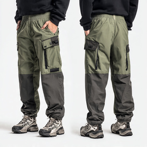 Polyester/Nylon Waterproof Lightweight High Waist Trouser Hiking Mountain Rain Pants Men's Camping <b>Wind</b> <b>Breaker</b> - Product Image 4