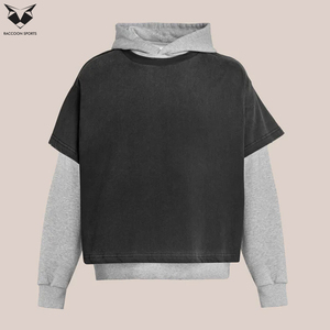 Best Quality Winter Double Layered Hoodie Unisex Oversized <b>Thick</b> <b>Fleece</b> Pullover Warm Streetwear Hooded Sweatshirt Top - Product Image 2