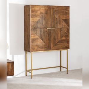 Aparador Vandana Grand Ultra High de 125x35 cm en madera de mango Baty - Product Image 1