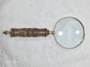 Handmade Wooden Handle Magnifying Glass Vintage Desktop Decorative Handheld Magnifier for Reading <b>Map</b> Office Decor Luxury Gift - Product Image 5