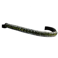 Bandeau de tête décoratif en cuir pour l'équitation avec couleur et logo personnalisables