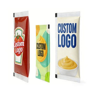 Sachet personnalisé thermoscellable en aluminium pour sauce tomate, ketchup, pâte de tomate, mayonnaise, à ouverture supérieure, petit format 10G 50G 70G - Product Image 3