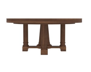 Ensemble de salle à manger traditionnel en bois, table ronde 5 pièces, chaises à dossier plein, style antique, meubles de maison - Product Image 4