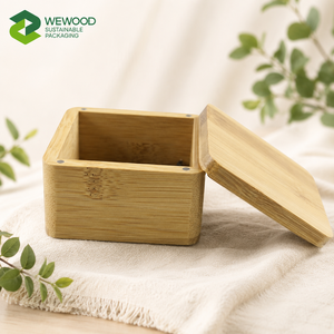 Caja de Regalo Magnética de Bambú Ecológica con Logotipo Personalizado y Tapa para Té, Joyería, Relojes y Embalaje Premium - Product Image 1