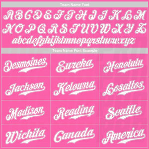 Camiseta de Béisbol Auténtica Personalizada en Rosa y Blanco, Impresión por Sublimación, Logotipo Personalizado, Personalización, Marca de Equipo de Moda - Product Image 6